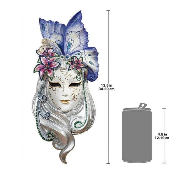 Design Toscano butterfly wings mask wall sculpture - Picture 5 of 6